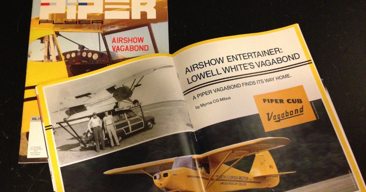Piper Flyer magazine with Vagabond