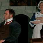 Mr. Bumble and me playing Widow Corney in Oliver