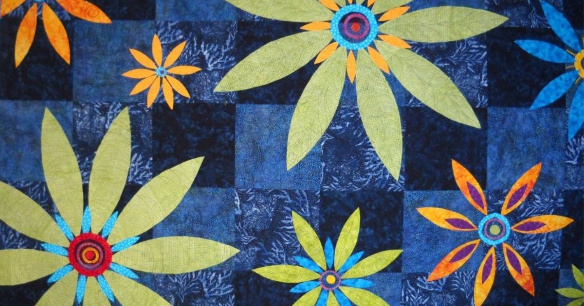 A flower garden quilt